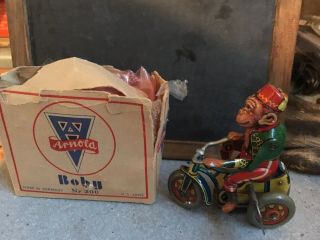 Vintage Rare 1940’s Arnold Boby Monkey Mib - Boxed