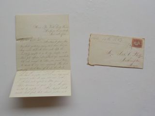 Civil War Letter 1863 Fort Trumbull Recruits Cover Northampton Massachusetts