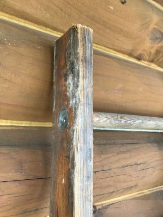 Antique Vintage Primitive Decorative Old Wood Ladder 72 6