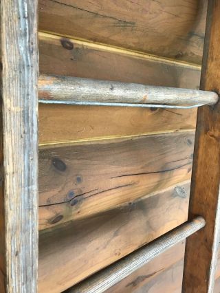 Antique Vintage Primitive Decorative Old Wood Ladder 72 7
