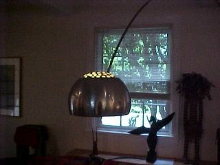 ARCO ITALIAN LAMP 1960 ' S CASTIGLIONI - MID - CENTURY MODERN - WHITE MARBLE BASE 10