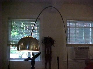 ARCO ITALIAN LAMP 1960 ' S CASTIGLIONI - MID - CENTURY MODERN - WHITE MARBLE BASE 3