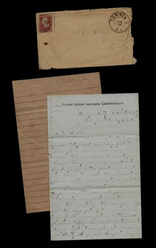 3rd York Artillery Civil War Letter From Camp At Raleigh,  North Carolina