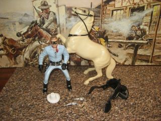 Hartland Lone Ranger full rearing Silver all cowboy horse accessories 4