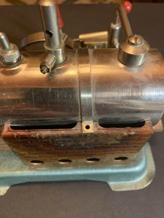 Vintage Jensen Toy Model Steam Engine w/ Chimney 3