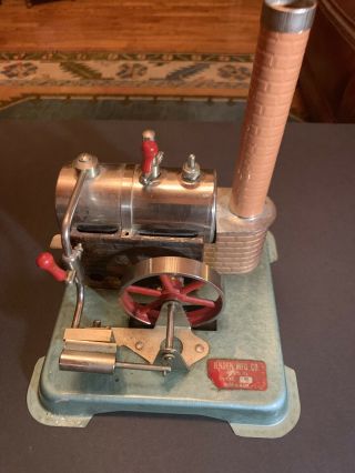 Vintage Jensen Toy Model Steam Engine w/ Chimney 5