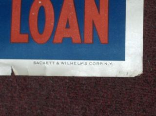orig GOOD BYE DAD Poster WWI Third Liberty Loan War Bond Home Front L.  Harris 5