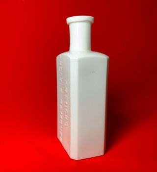 VTG ANTIQUE FRENCH ' S FRECKLE REMOVER MILK GLASS COSMETIC HTF SCARCE APOTHECARY 6