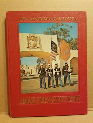 1969 Marine Corps Recruit Depot Hc Yearbook & Class Photos San Diego,  Ca Vg,