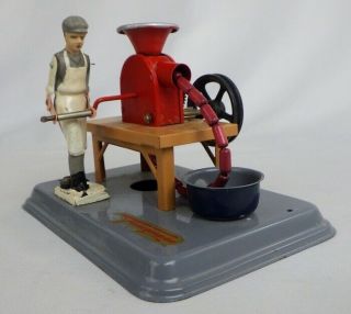 Vintage 1950’s Fleischmann Tin Sausage Maker Steam Engine Accessory Toy