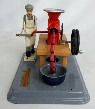Vintage 1950’s Fleischmann Tin Sausage Maker Steam Engine Accessory Toy 3