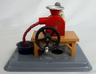 Vintage 1950’s Fleischmann Tin Sausage Maker Steam Engine Accessory Toy 4