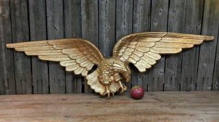 Large 43 " Vintage Cast Iron American Eagle Americana Architectural