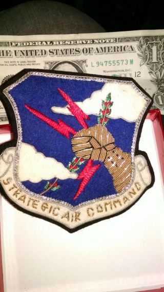 Vintage Usaf Sac Patch Theater Made.  50 