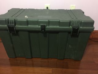 Us Military Issue Hardigg Tl500i Od Green Footlocker Trunk Storage Case Box