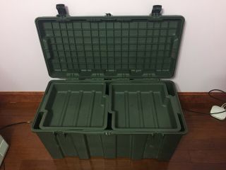 US Military Issue Hardigg TL500i OD Green Footlocker Trunk Storage Case Box 2