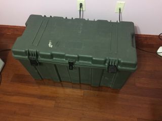 US Military Issue Hardigg TL500i OD Green Footlocker Trunk Storage Case Box 3