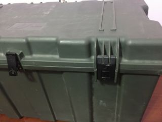 US Military Issue Hardigg TL500i OD Green Footlocker Trunk Storage Case Box 4