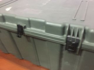 US Military Issue Hardigg TL500i OD Green Footlocker Trunk Storage Case Box 6