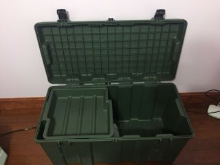 US Military Issue Hardigg TL500i OD Green Footlocker Trunk Storage Case Box 8
