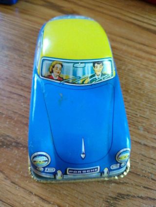 Huki Porsche H - 2004 Tin Litho Toy Car 1950s Vintage