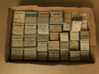 33 Different Antique Apothecary Boxes 1930 