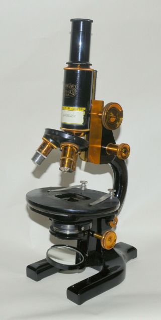 Old Brass Microscope In Case – Spencer,  Buffalo