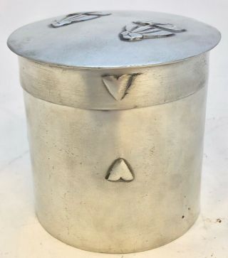 very fine liberty & co tudric pewter tea caddy by C F A Voysey early mark 0102 5