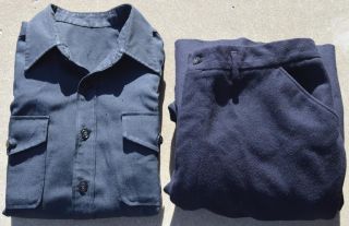 Vintage Us Navy Usn Shirt & Pants Id 