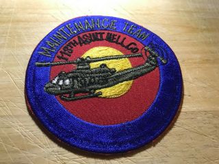 Cold War/vietnam? Us Army Patch - 113th Assault Helicopter Co.  Maint.
