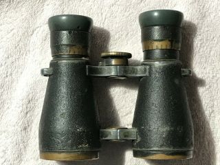 Binoculars WW1 / WWI German Fernglas 08 No 10348 CP GOERZ BERLIN w/ leather case 4