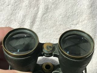 Binoculars WW1 / WWI German Fernglas 08 No 10348 CP GOERZ BERLIN w/ leather case 6