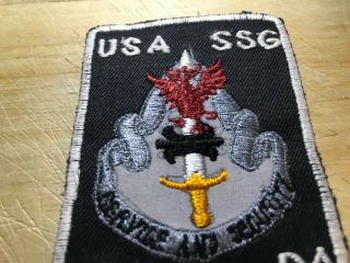Cold War/Vietnam? US ARMY PATCH - USA SSG ACS1 DA Service & Security - 4