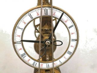 Interesting Fusee Scissors Clock With Matching Dome 3