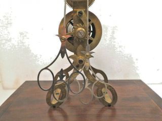 Interesting Fusee Scissors Clock With Matching Dome 4