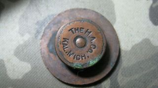 WWI Collar Disk US 340th National Army Insignia Maker Marked Nut 2