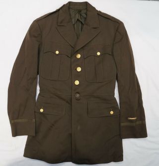 Ww2 Us Army Officers Chocolate Brown Jacket 38r