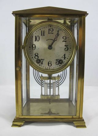 Antique C 1910 Seth Thomas Crystal Regulator Clock Empire No.  305 Nr Yqz