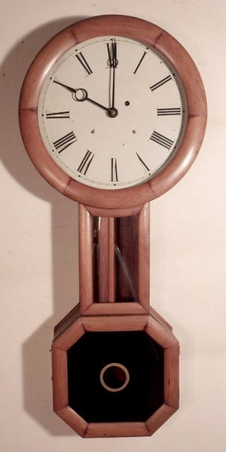 C1850s N.  Attleboro Baltimore Style Banjo Clock George Hatch? For Restoration