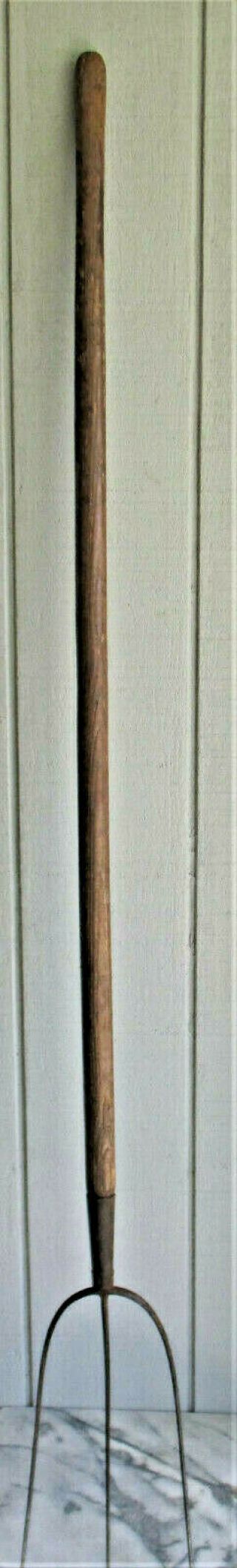 Vintage 3 Prong Hay Pitch Fork 62 Inches Long