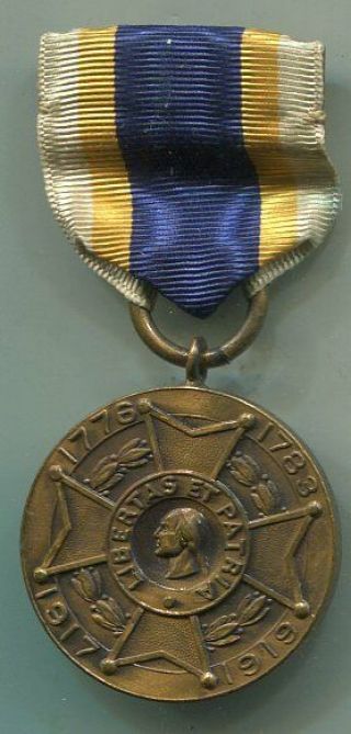 Wwi Sons Of The American Revolution Participation Medal Named
