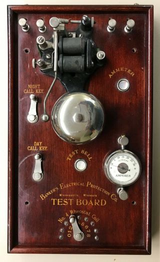 Vintage " Test Board " For Bank Vault Alarm