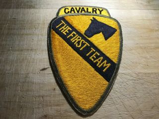 Cold War/vietnam? Us Army Patch - 1st Cavalry " The First Team " Beauty