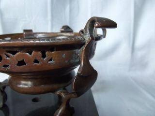 circa 16th - 17th C Antique French Gothic Incense Burner Religious Alchemy Brasero 6