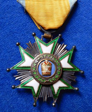 IRAN.  PERSIA.  ORDER OF THE CROWN 5TH CLASS.  MEDAL.  ORDEN 6