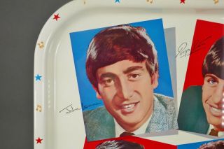 Vtg 1964 The Beatles Great Britain John Lennon Ringo Mid Century Serving Tray 2