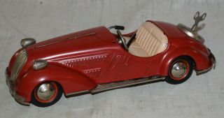 Vintage Distler Tin Windup Car - Wanderer in Red - Very Good - Germany 2