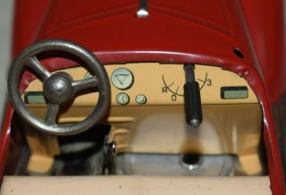 Vintage Distler Tin Windup Car - Wanderer in Red - Very Good - Germany 6