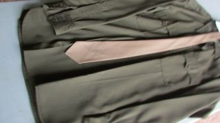 USAAF uniform shirts,  khaki and dark o.  d. ,  size medium,  with khaki necktie 3