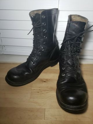 Vintage Panco Vietnam War Military Boots Mens Size 9 R Dated 1967